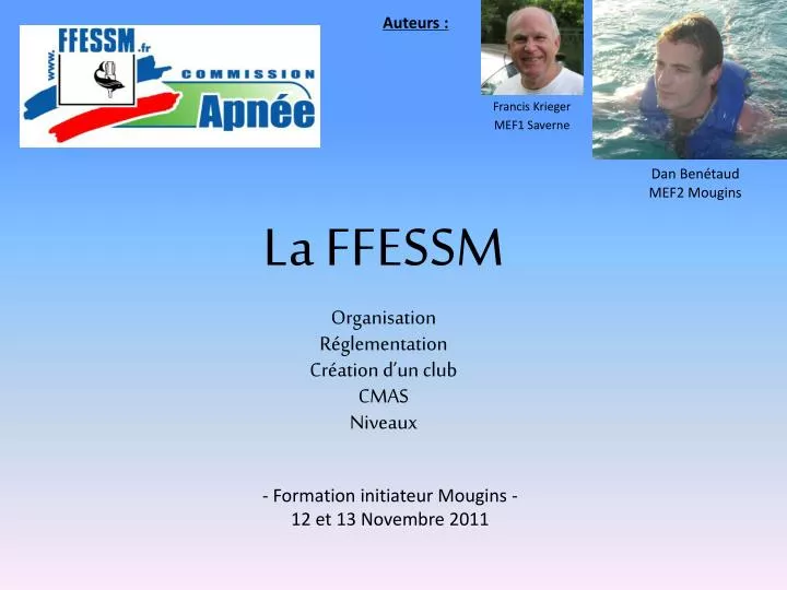 la ffessm organisation r glementation cr ation d un club cmas niveaux