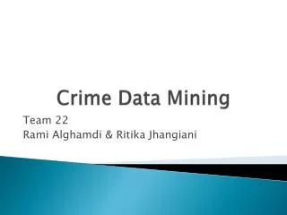 Crime Data Mining