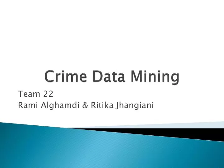 crime data mining