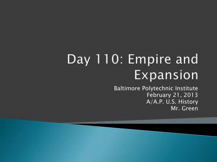 day 110 empire and expansion
