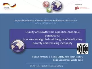 Ruslan Yemtsov | Social Safety nets team leader, Lead Economist, World Bank