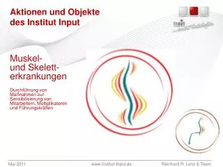 aktionen und objekte des institut input