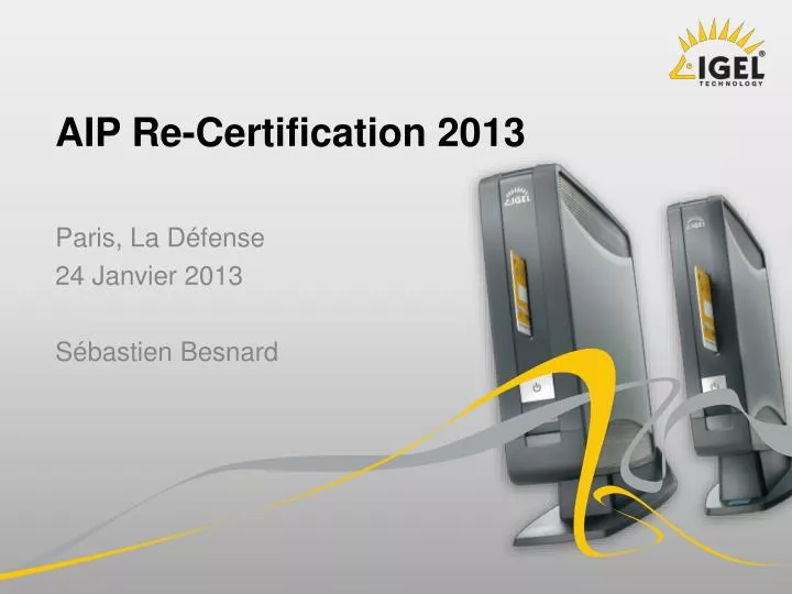 aip re certification 2013
