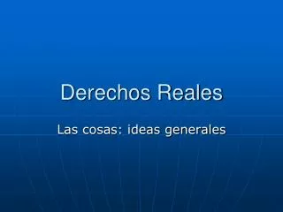 derechos reales