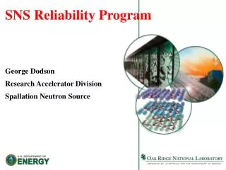 SNS Reliability Program