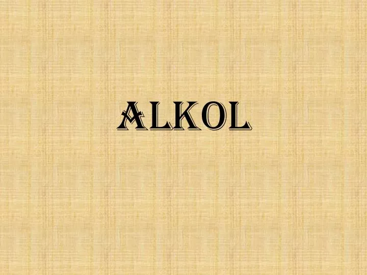 alkol