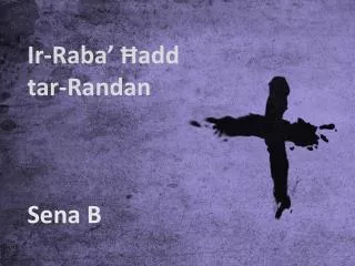 Ir-Raba’ Ħadd tar-Randan Sena B