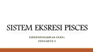 sistem eksresi pisces