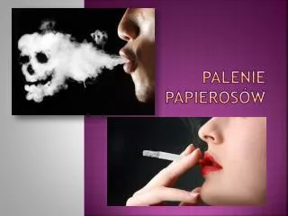 palenie papieros w