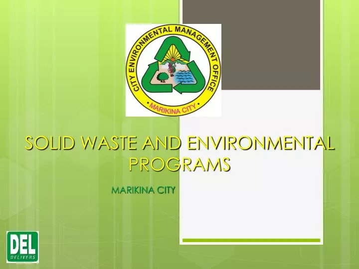solid waste and environmental programs