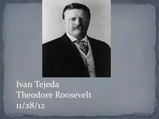 Ivan Tejeda Theodore Roosevelt 11/28/12
