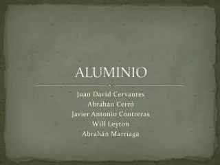 aluminio