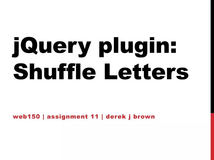 jquery plugin shuffle letters