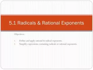 5 1 radicals rational exponents