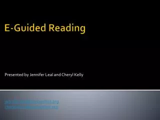 E-Guided Reading