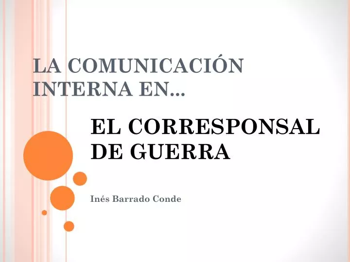 la comunicaci n interna en