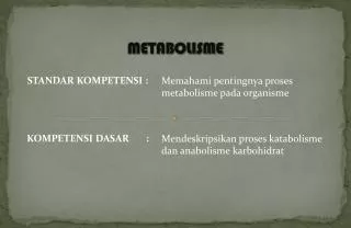 metabolisme