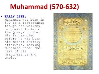 Muhammad (570-632)