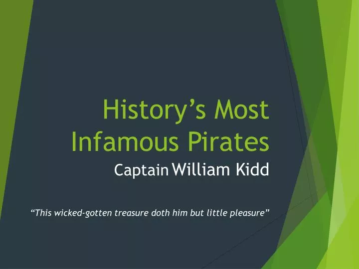 history s most infamous pirates