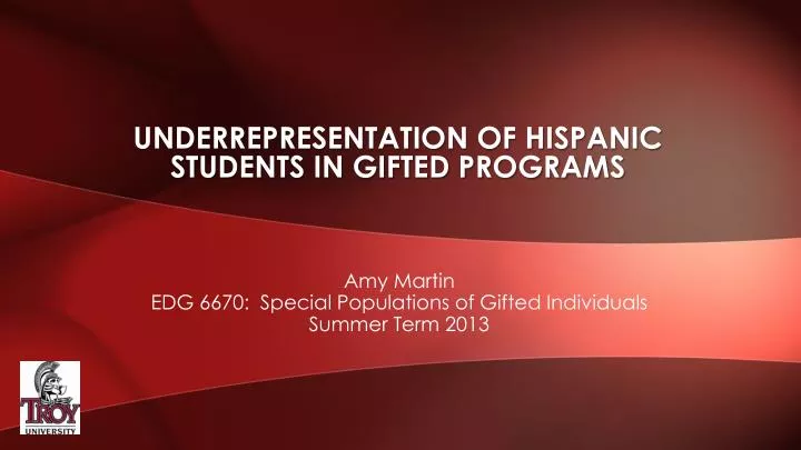 underrepresentation of hispanic students in gifted programs