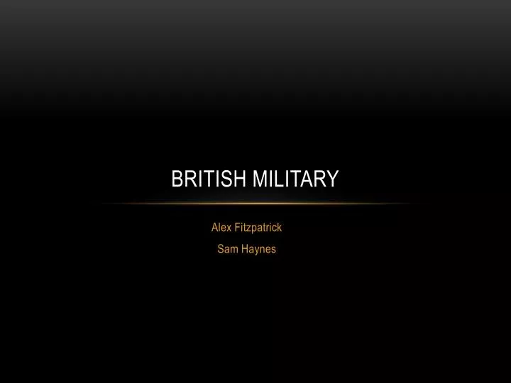 british military