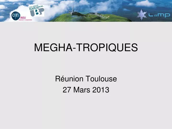 megha tropiques