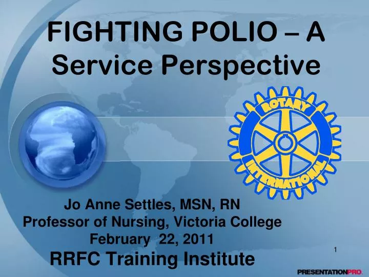 fighting polio a service perspective