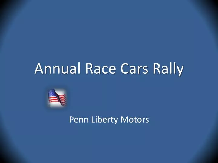 annual race cars rally