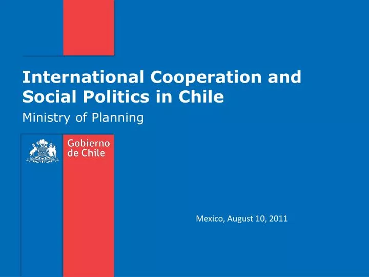 international cooperation and social politics in chile