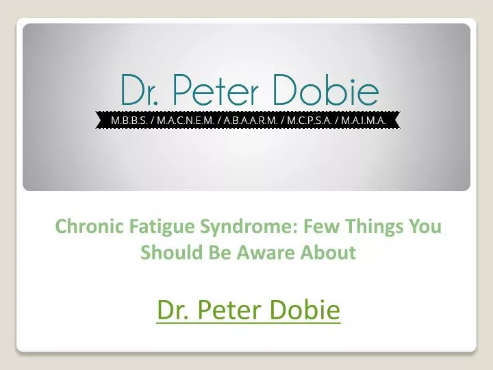 chronic fatigue syndrome few things you should be aware about