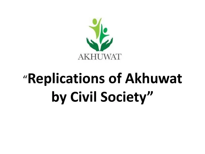 replications of akhuwat by civil society