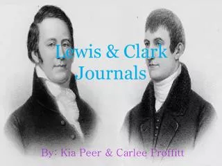 Lewis &amp; Clark Journals