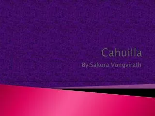 Cahuilla