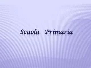 scuola primaria