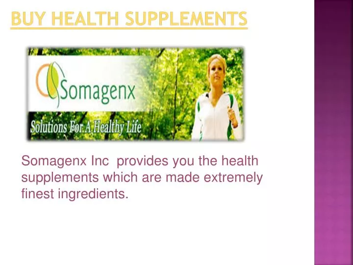 buy health supplements