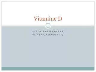 vitamine d