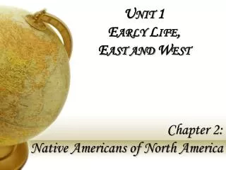 Unit 1 Early Life, East and West