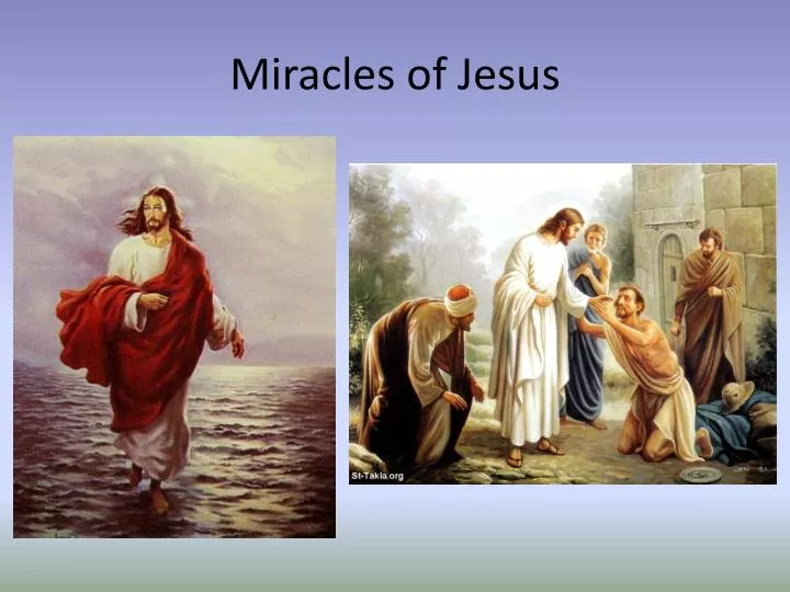 miracles of jesus