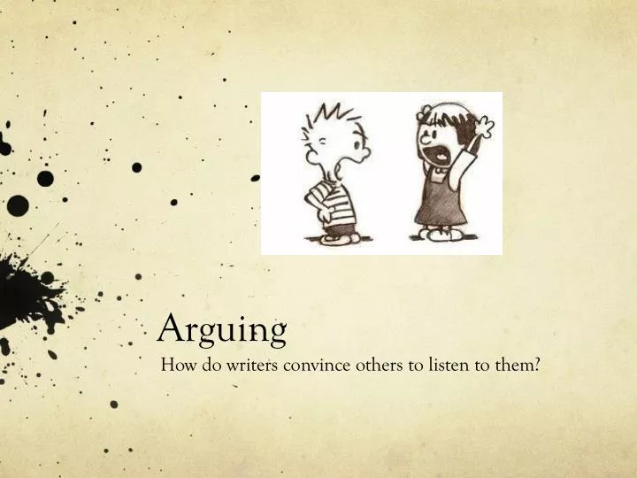 arguing