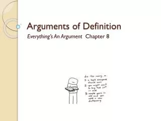 Arguments of Definition