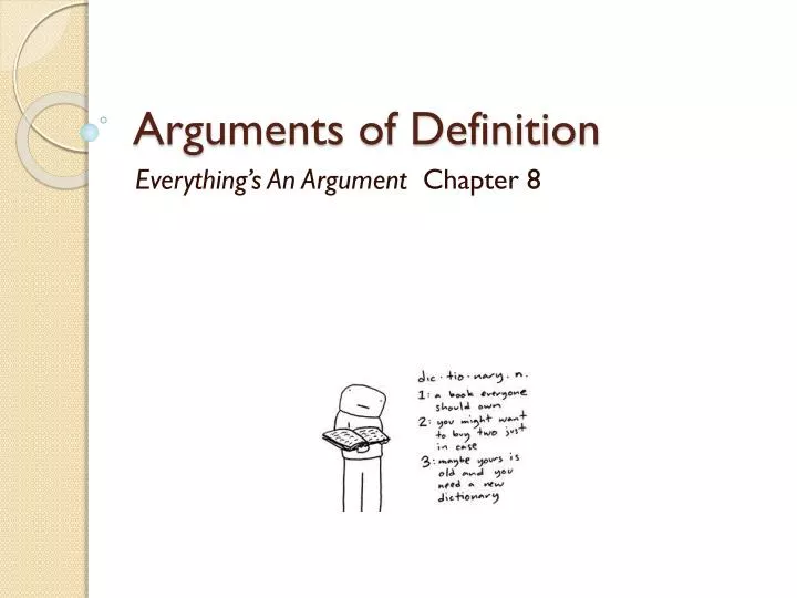 arguments of definition