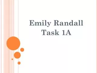 Emily Randall Task 1A