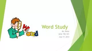 word study