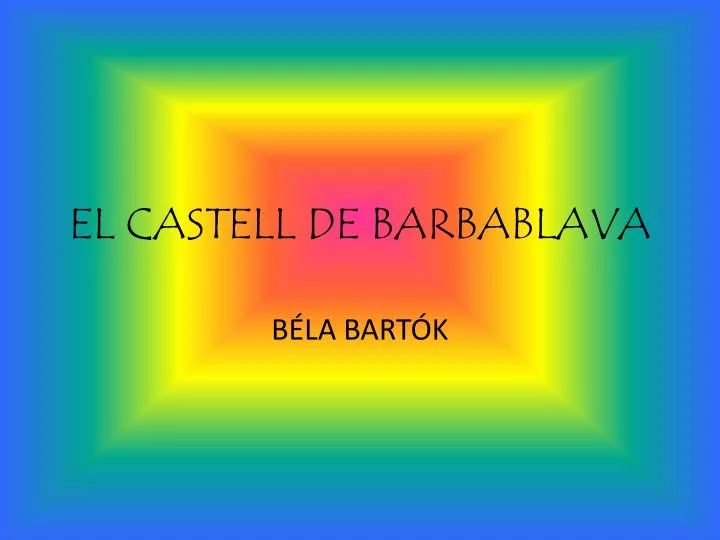 el castell de barbablava