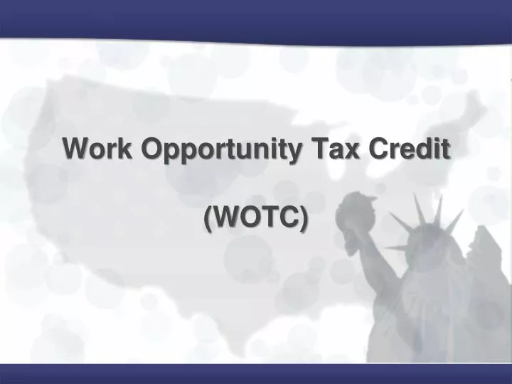 work opportunity tax credit wotc