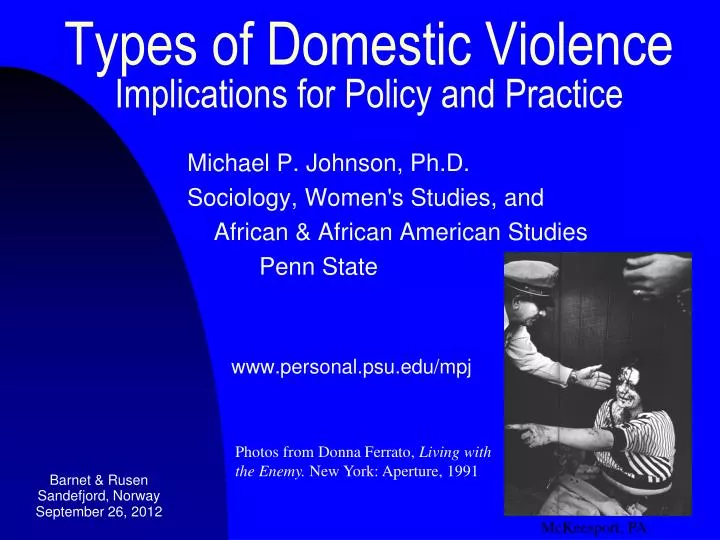 types of domestic violence implications for policy and practice