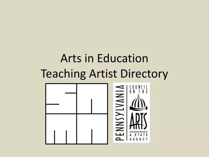 arts in education teaching artist directory