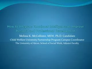 How to Integrate Emotional Intelligence to Improve Personal and Professional Development