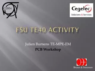 FSU TE40 Activity