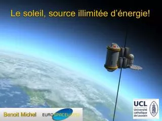 le soleil source illimit e d nergie